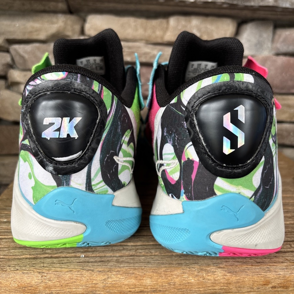 PUMA X 2K Scoot Zeros 9 Lace Up Mens Multicolor Sneakers Athletic Shoe31134901 - Picture 7 of 12